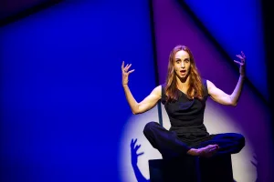 Faith Salie in a scene from Approval Junkie. Photo by Daniel Rader