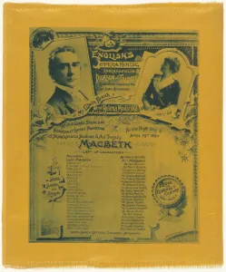 Program for Edwin Booth and Helena Modjeska touring in Macbeth in English's Ohio and Indianapolis. Public domain