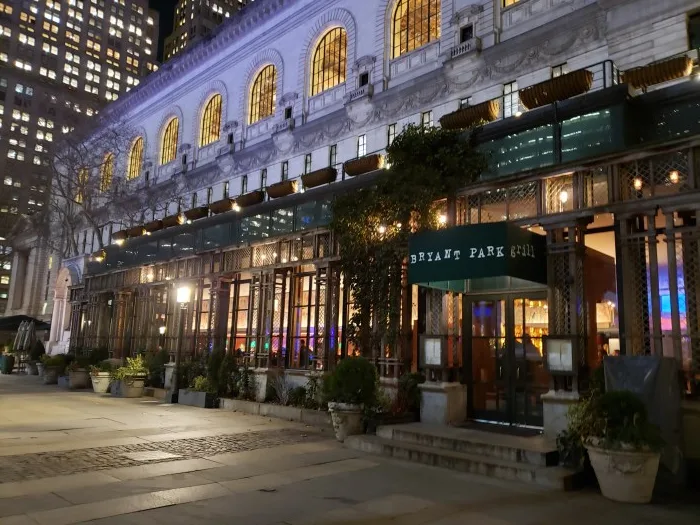 Entrance to the Bryant Park Grill. Photo by Sora Vernikoff