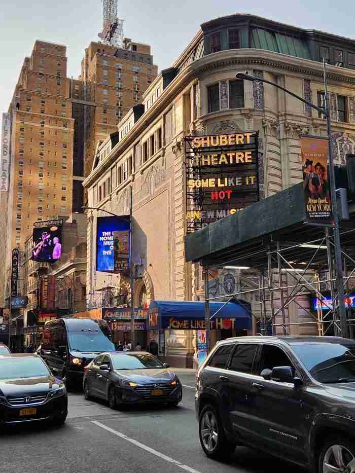 A view of the Shubert Theatre from Sardi's. Photo by Sora Vernikoff