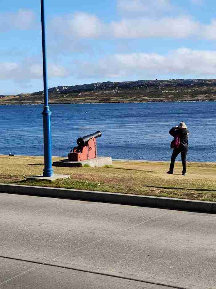 A cannon at Port Stanley in the Falklands. Photo by Sora Vernikoff.