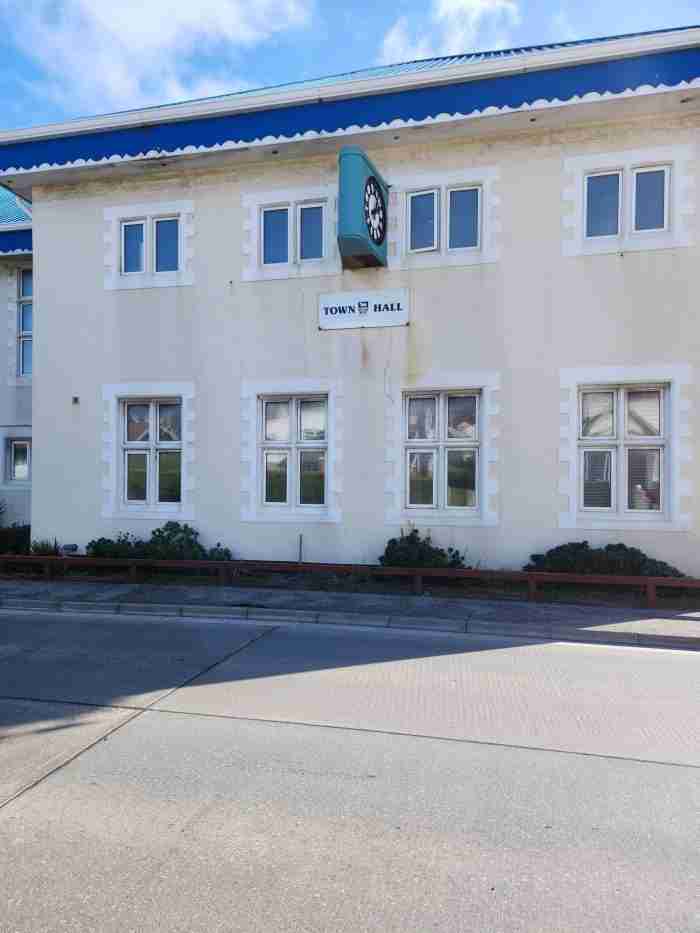 Town Hall in Port Stanley, Falklands. Photo by Sora Vernikoff