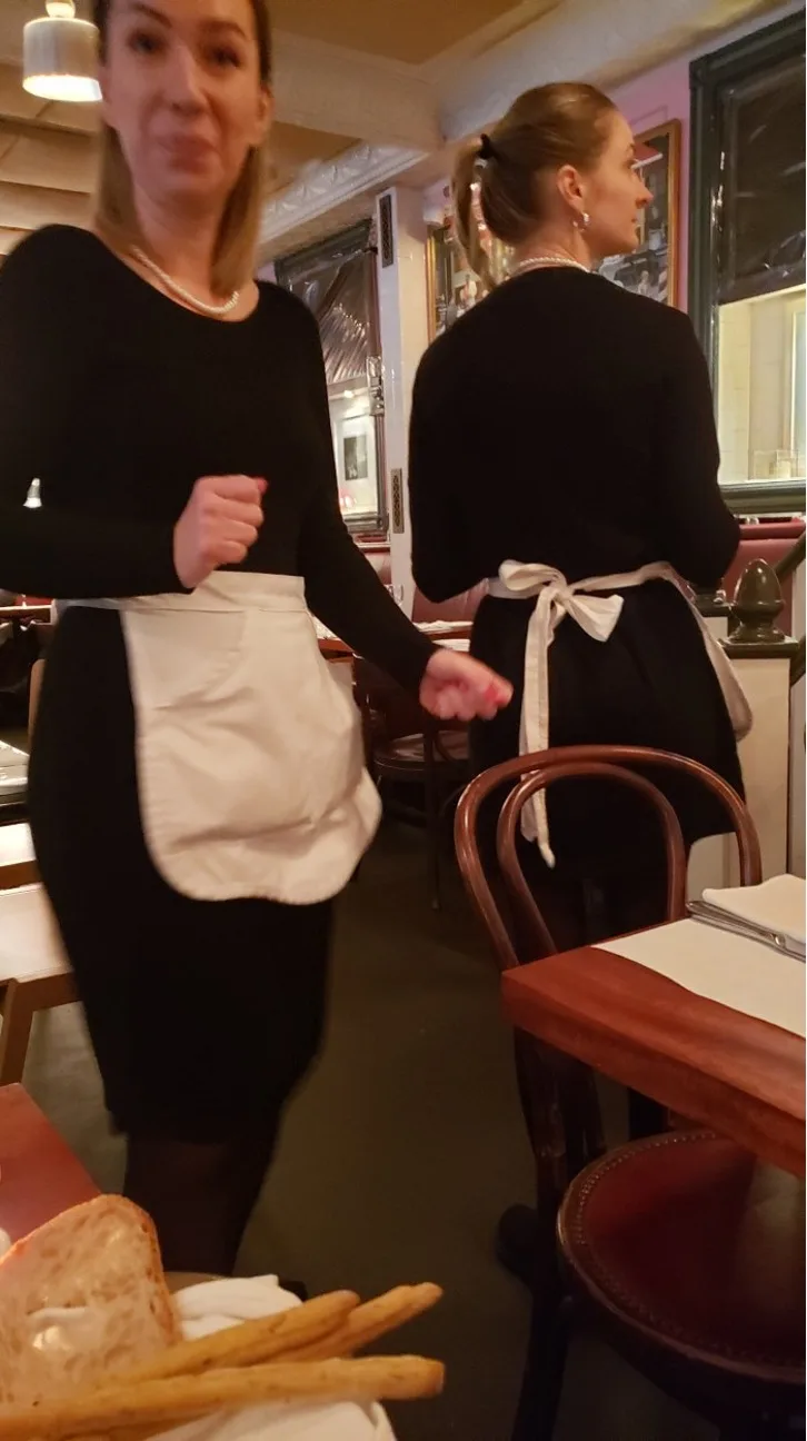 Wait staff at Antonucci Cafe in Rome. Photo by Sora Vernikoff