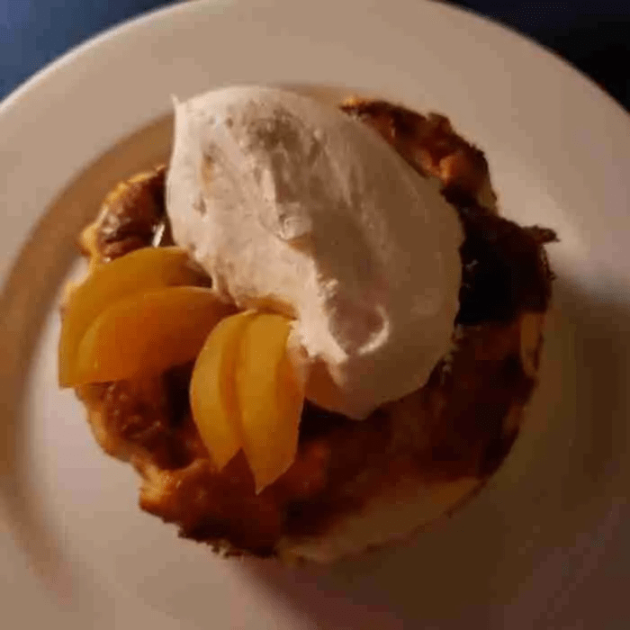 Apricot Basque Cheesecake at Cathédrale. Photo by Sora Vernikoff