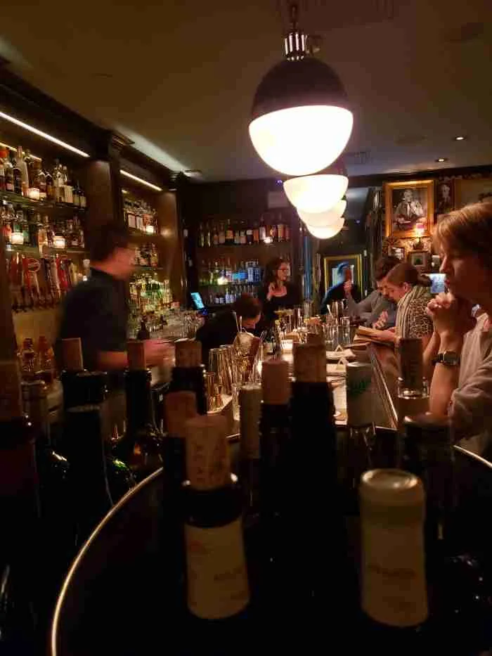 The bar area at Chumley's restaurant in NYC. Photo by Sora Vernikoff.