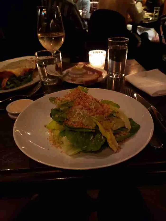 The Gem Caesar Salad at Chumley's restaurant in NYC. Photo by Sora Vernikoff.