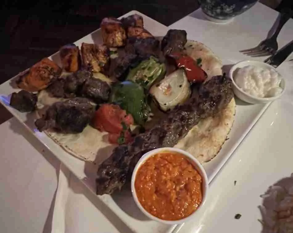 Balade Mixed Grill Platter at Balade Lebanese Restaurant. Photo by Valérie Blanchard
