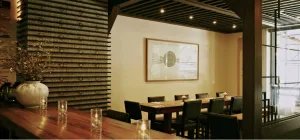 Indoor seating at Franchia Vegan Café (photo from franchia.com)