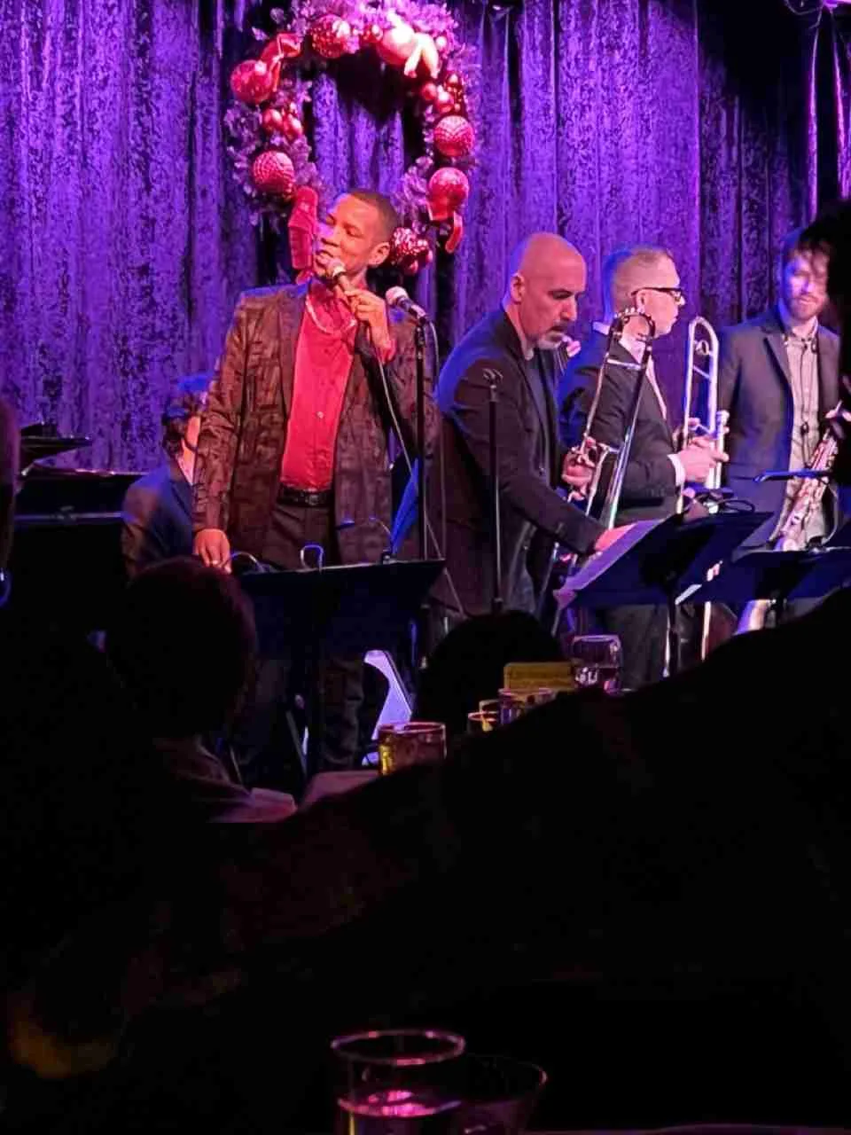 Milton Suggs with Orrin Evans and the Captain Black Big Band at Birdland. Photo by Edward Kliszus