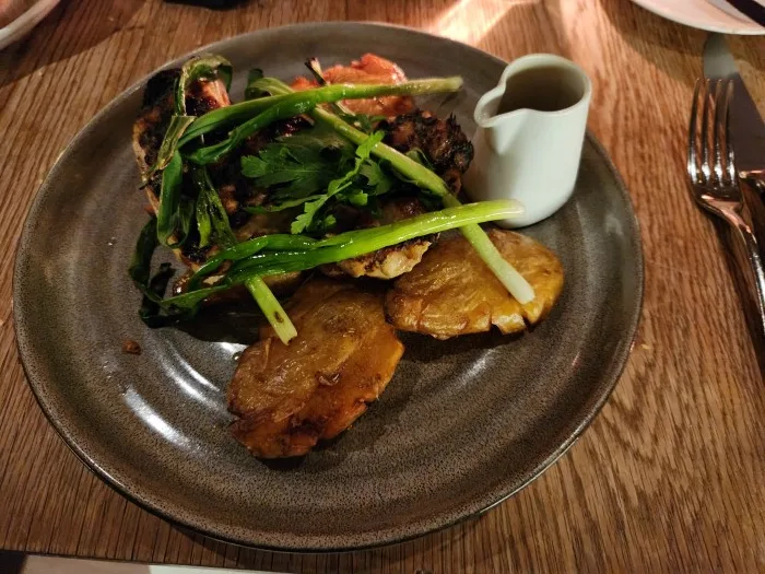 Grilled lemon chicken with vegetables at Amali Mediterranean Restaurant. Photo by Sora Vernikoff.