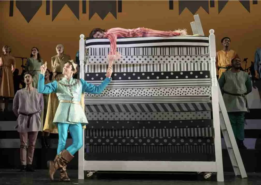 David Patrick Kelly as the King in a Scene from Once Upon a Mattress. Photo by Joan Marcus
