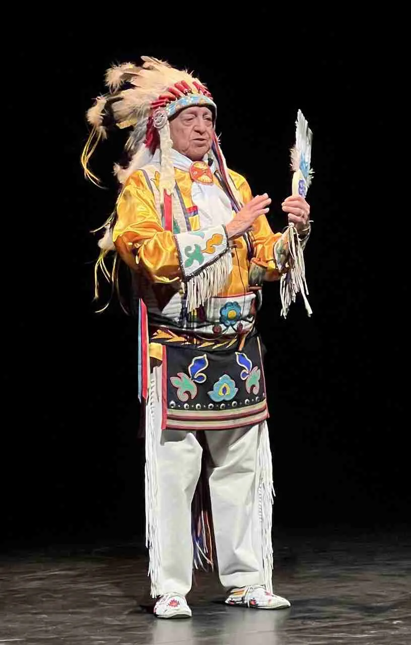 Louis Mofsie. Narrator and Emcee. Photo by Edward Kliszus
