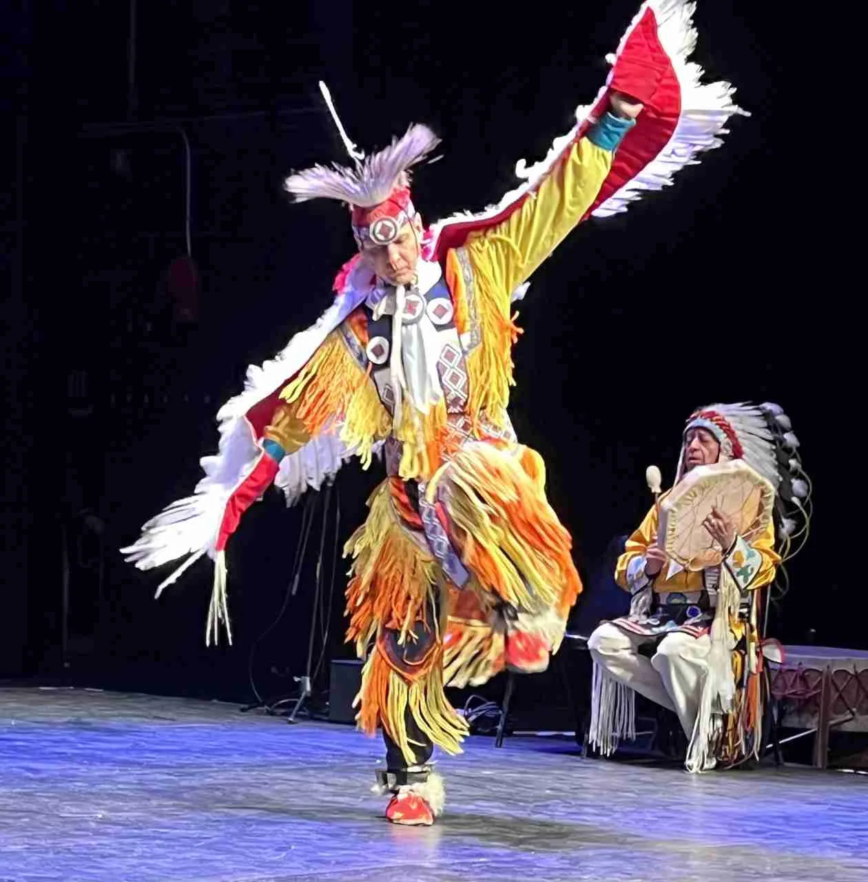 The Eagle Dance by the Thunderbird American Indian Dancers. Photo by Edward Kliszus