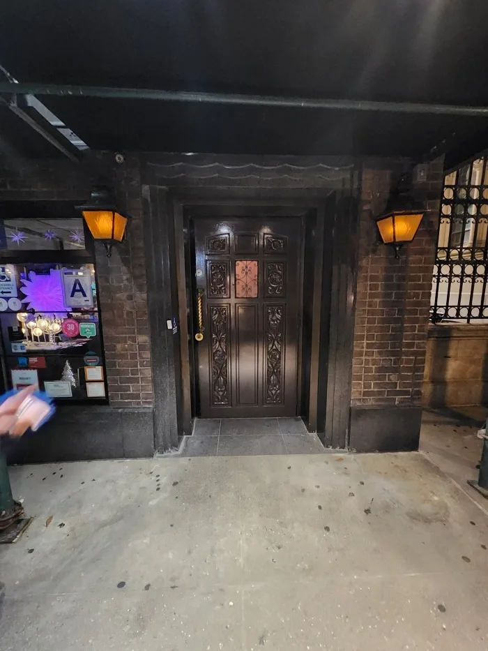 The entrance to Rossini's Italian restaurant in NYC. Photo by Sora Vernikoff