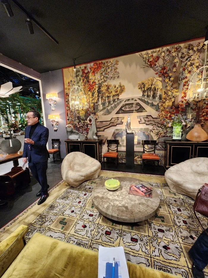 Birdcage chandeliers by Louis Cane entitled Gardening Money and Musical Monkey. Photo by Sora Vernikoff