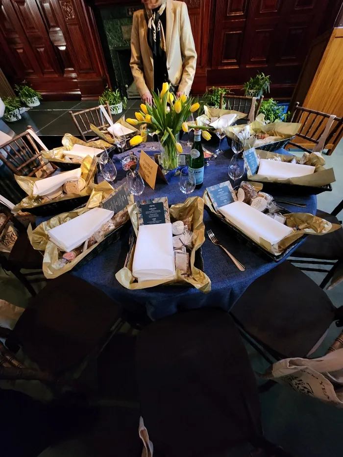 Wonderful place settings for the luncheon. Photo by Sora Vernikoff