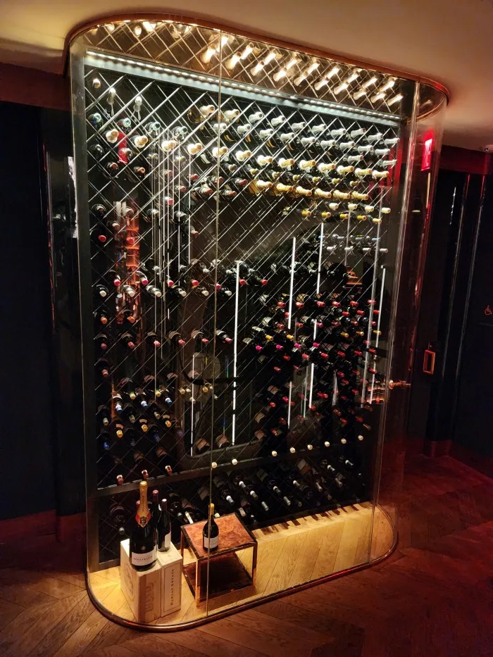 A wine rack at Casa Cruz New York. Photo by Sora Vernikoff