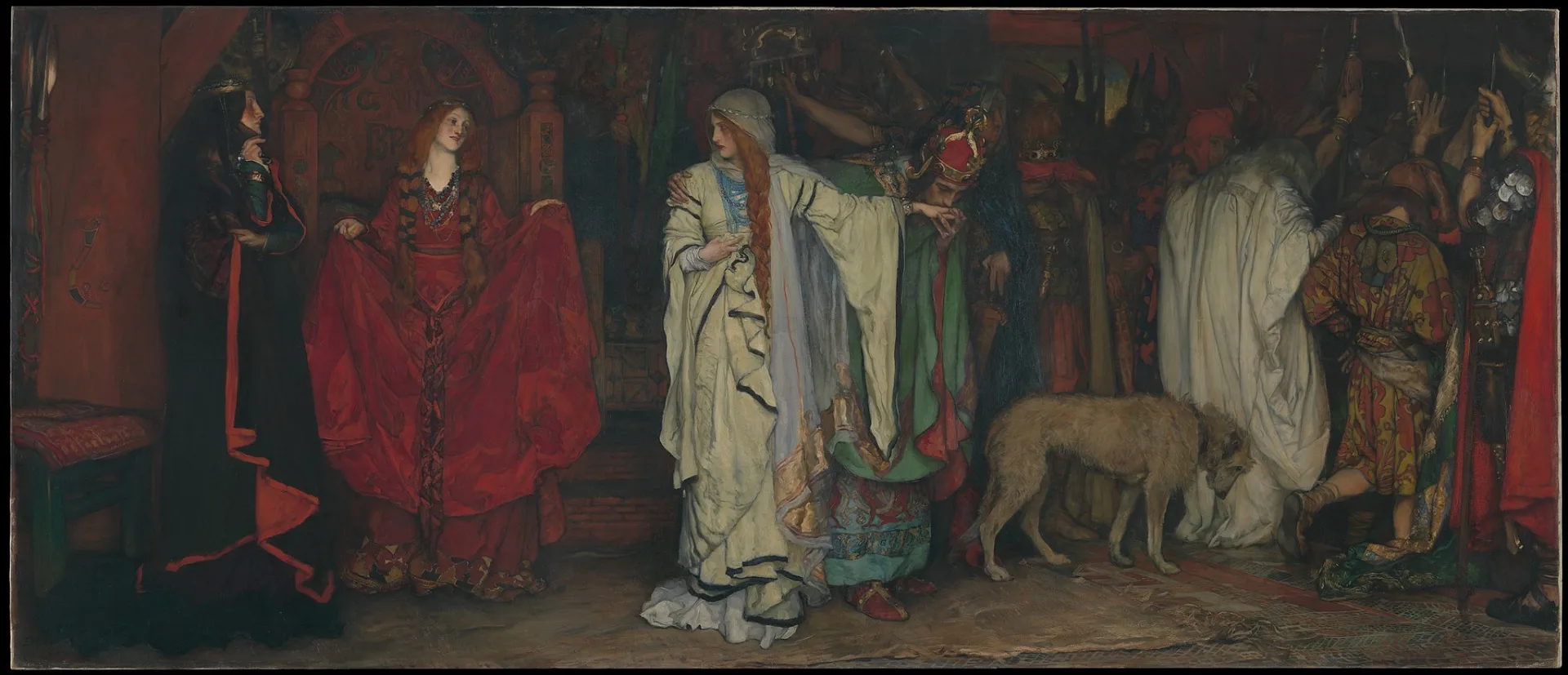 King Lear, Act I, Scene I - painting by Edwin Austin Abbey (MET, 13.140)