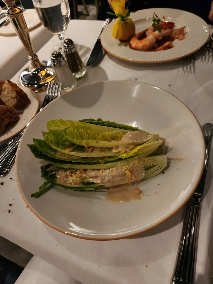 The Caesar salad at Café Carlyle. Photo by Sora Vernikoff