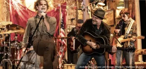 Andrew Durand and Jeb Brown in a scene from Dead Outlaw. Photo by Matthew Murphy