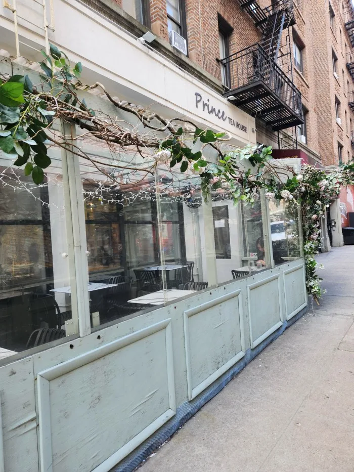 Sidewalk view of the Prince Tea House. Photo by Sora Vernikoff
