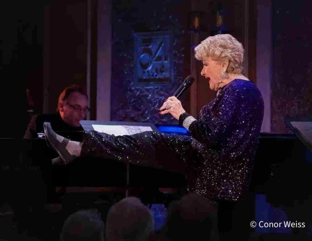 Marilyn Maye on stage. Photo by Conor Weiss
