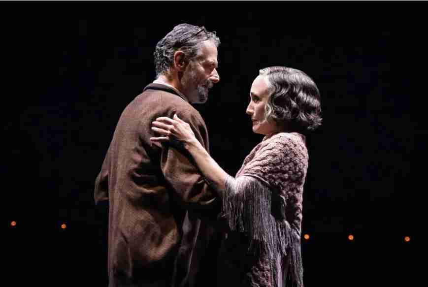 Stephen Skybell and Bebe Neuwirth in a scene from Cabaret at the Kit Kat Club. Photo by Marc Brenner