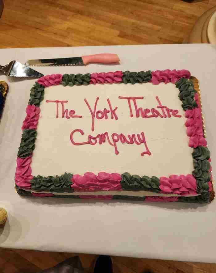 The New York Theatre Company celebrity cake at The York Theatre Company Gala. Photo by Sora Vernikoff