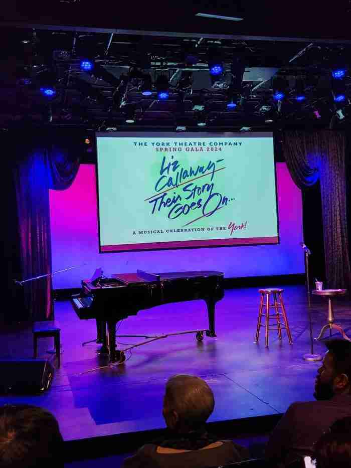  The stage at The York Theatre Company Gala. Photo by Sora Vernikoff
