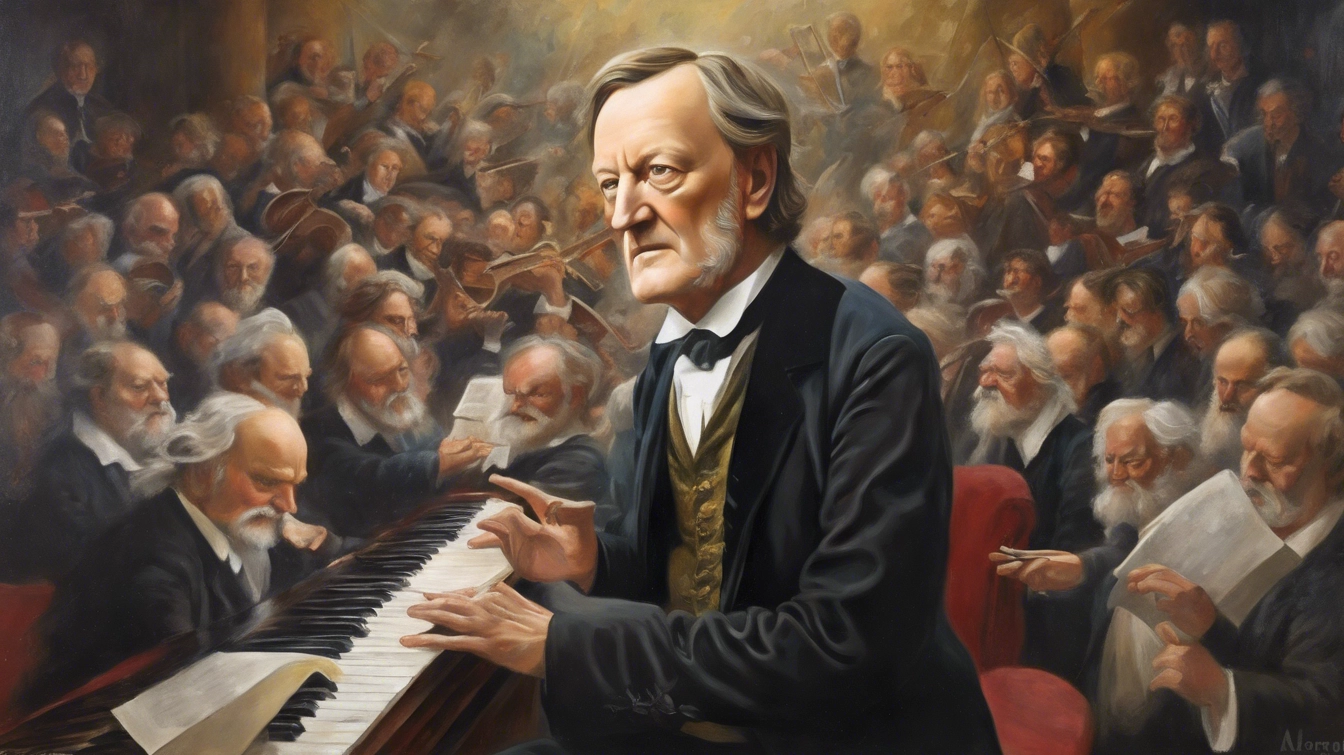 Richard Wagner. Digital art by Edward Kliszus