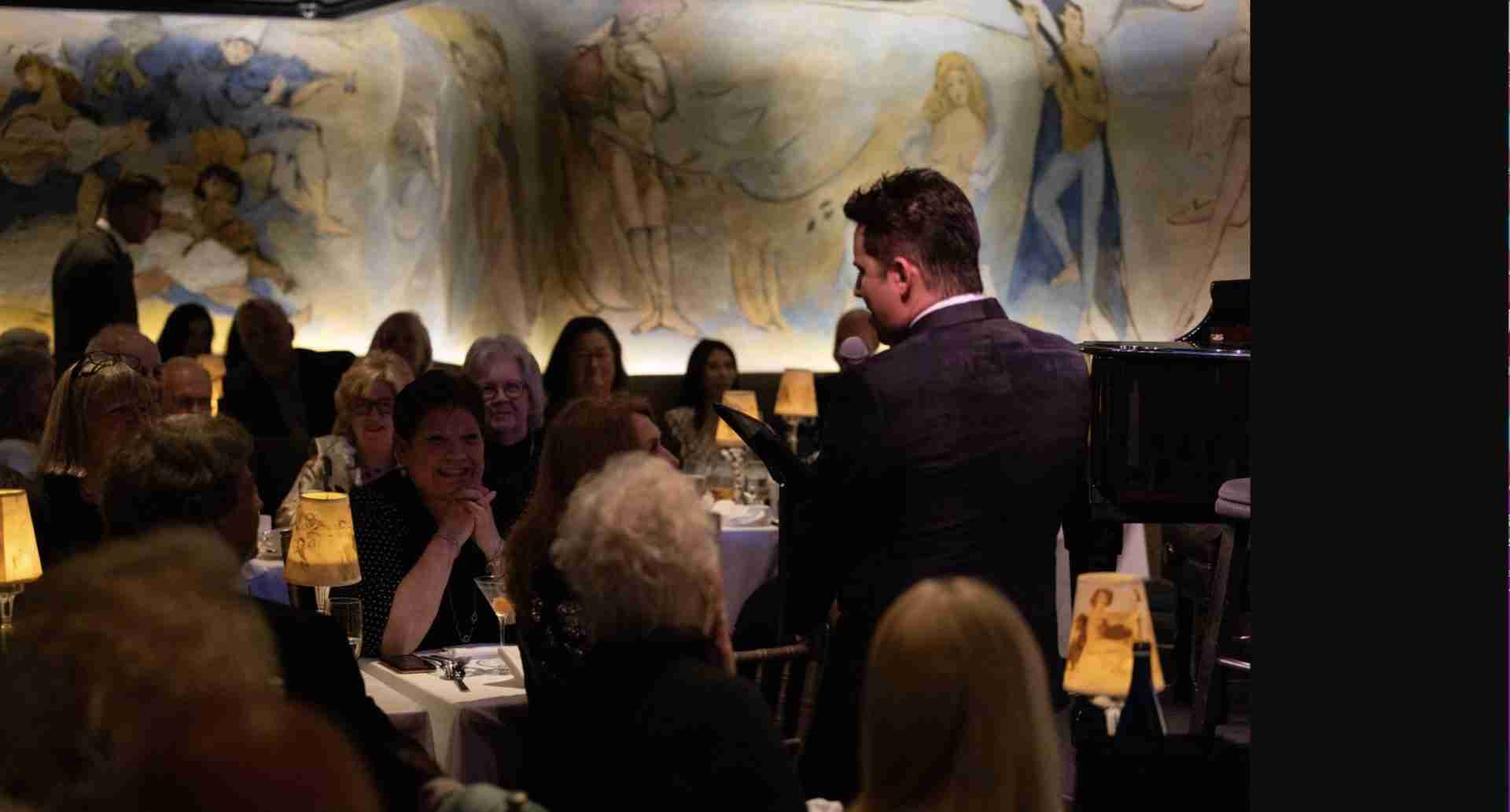 John Lloyd Young on stage at Café Carlyle. Photo by David Andrako