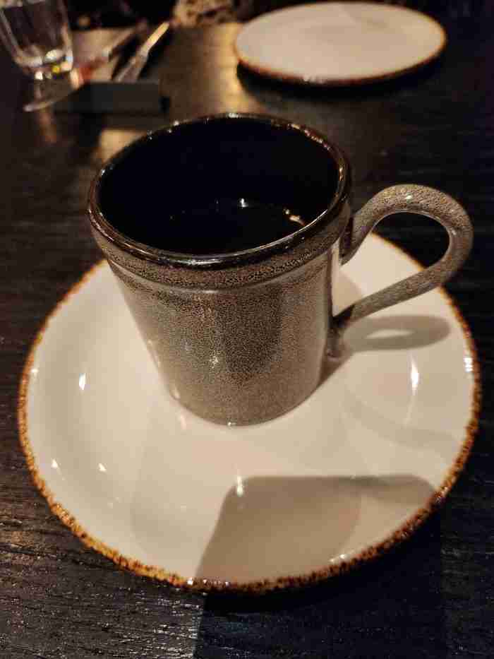 Fresh, hot, and steaming coffee at Blackbarn Restaurant. Photo by Sora Vernikoff