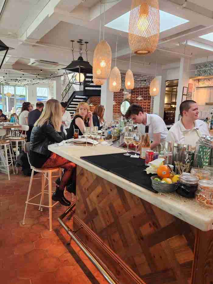 Bar seating at Rosemary's on Manhattan's East Side. Photo by Sora Vernikoff