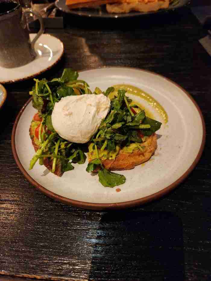 Avocado toast at Blackbarn Restaurant. Photo by Sora Vernikoff