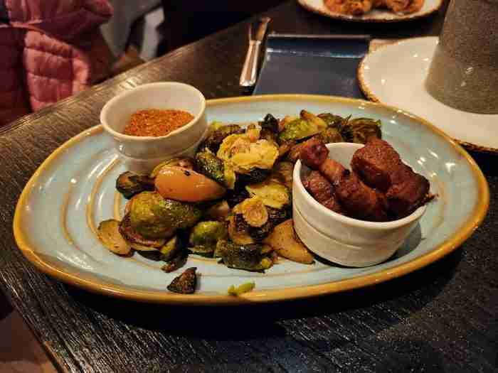 Spicy Brussels sprouts at Blackbarn Restaurant. Photo by Sora Vernikoff