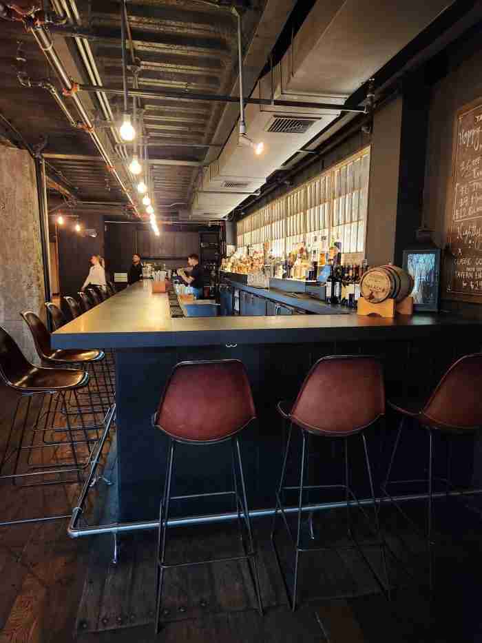 Bar seating at Blackbarn Restaurant. Photo by Sora Vernikoff