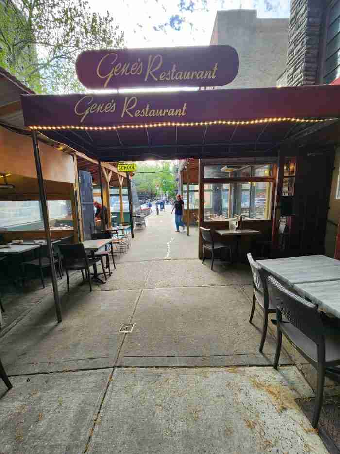 Approaching Gene’s Italian Restaurant in Manhattan's Greenwich Village. Photo by Sora Vernikoff