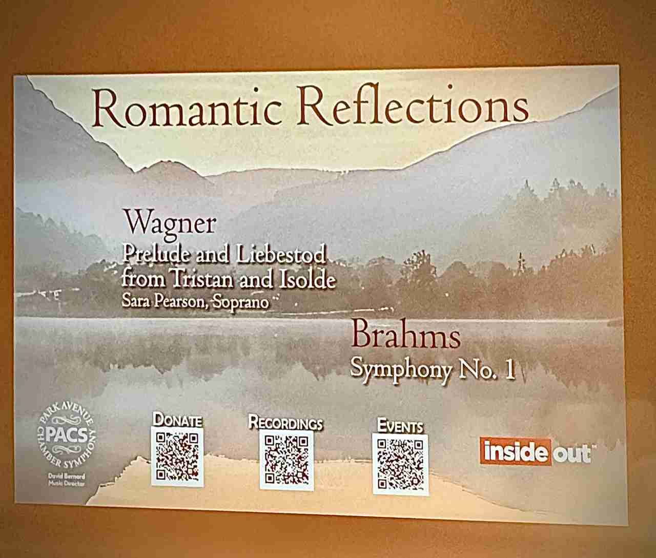 The Park Avenue Chamber Symphony presents Romantic Reflections