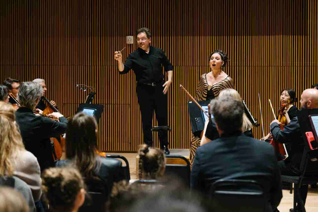 David Bernard with Soprano Sarah Beth Pearson and The Park Avenue Chamber Symphony presenting Romantic Reflections at the DiMenna Center for Classical Music, New York, NY. Photo by Da Ping Luo.
