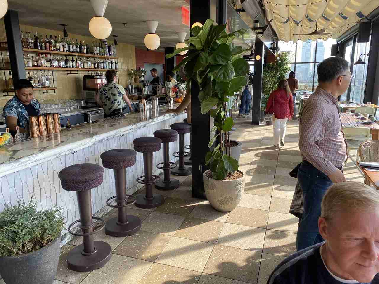 Bar seating at Laser Wolf. Photo by Valèrie Blanchard
