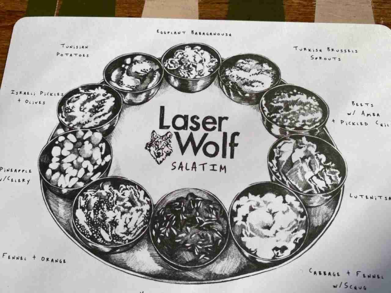 The Salatim Platter at Laser Wolf. Photo by Valèrie Blanchard