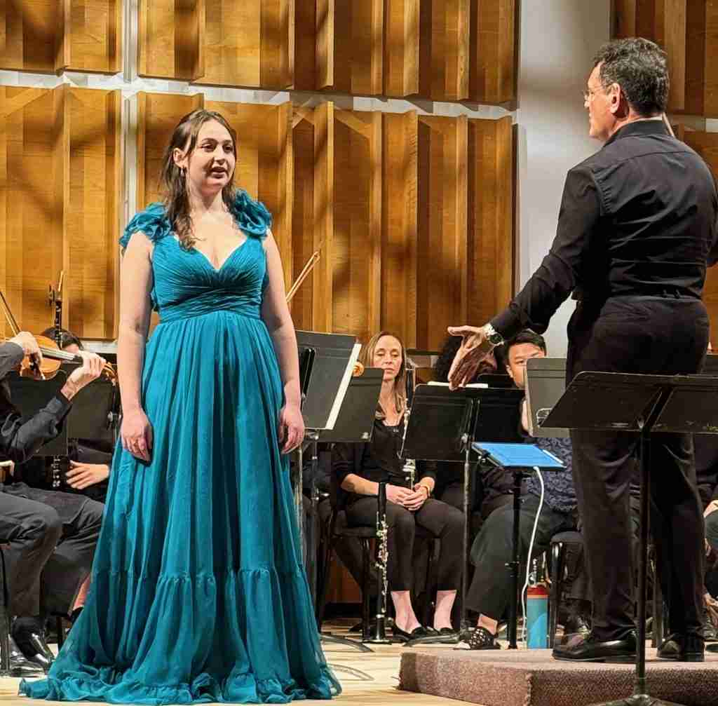 Violet Paris-Hullmer, Soprano, at the Special Music School High School Concerto Competition Winners' Concert. Photo by Edward Kliszus