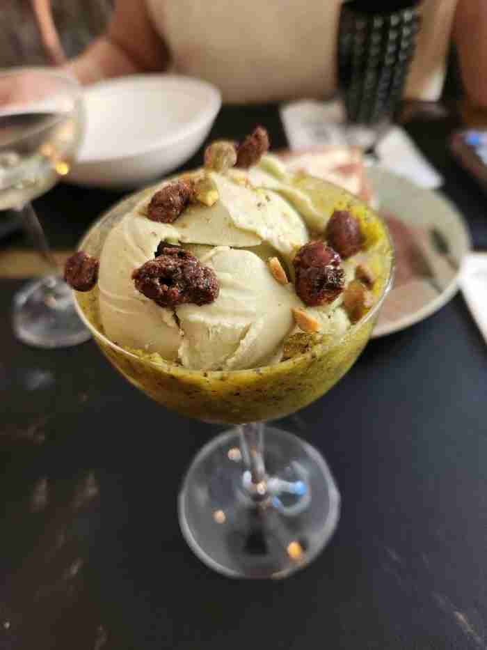 Gelato Di Pistachio at A Pasta Bar, SOHO, Manhattan. Photo by Sora Vernikoff