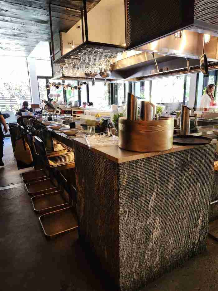 Bar seating at A Pasta Bar, SOHO, Manhattan. Photo by Sora Vernikoff