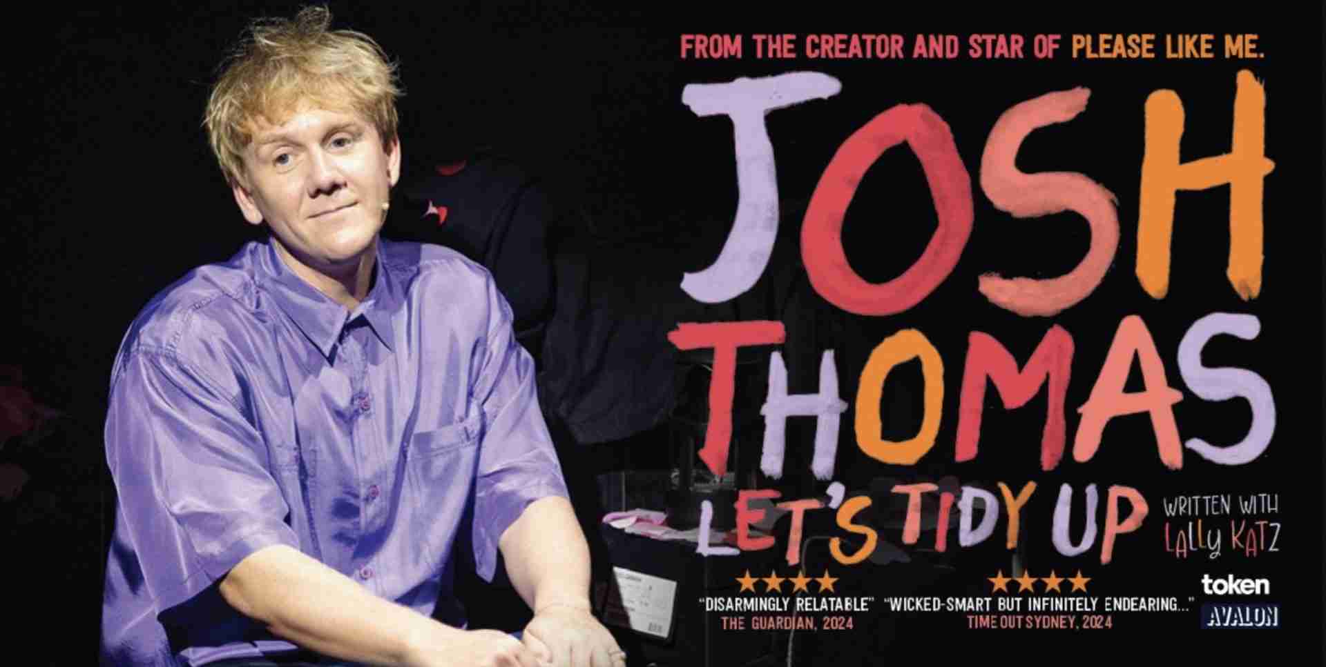 Josh Thomas in Let's Tidy Up at the SOHO Playhouse.