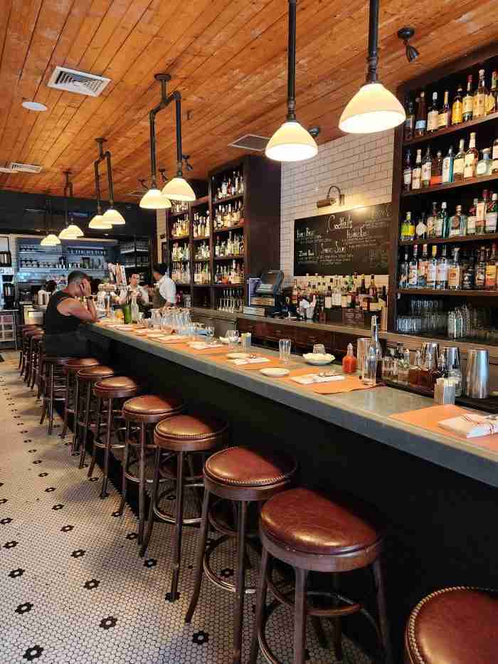 Bar seating at The Smith Restaurant in New York's East Village. Photo by Sora Vernikoff