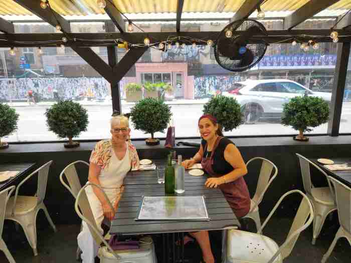 Friends ready for lunch at The Smith Restaurant in New York's East Village. Photo by Sora Vernikoff