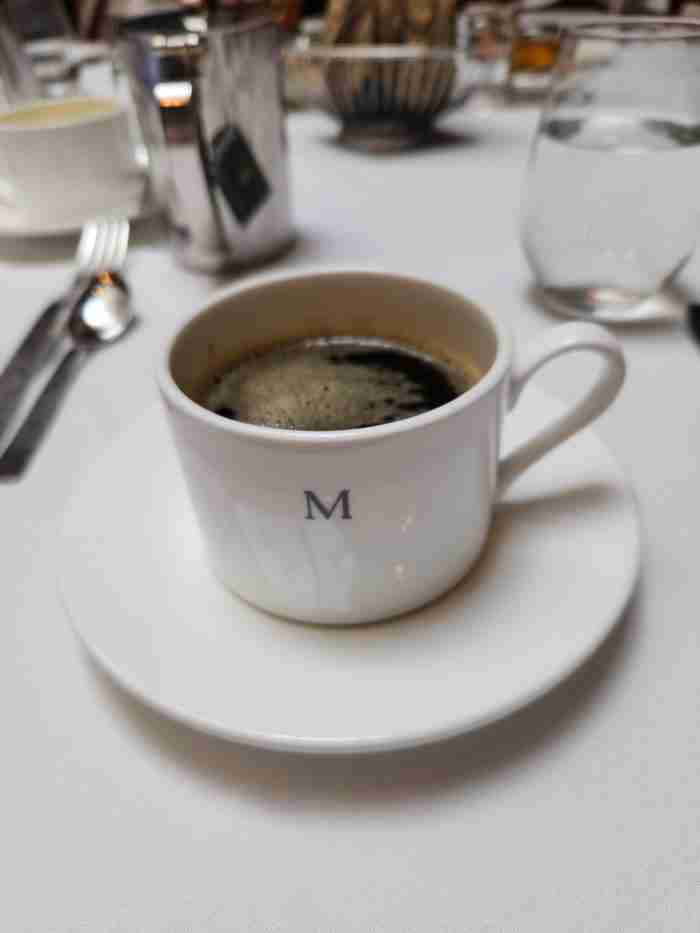 Delicious hot coffee at The Mark Restaurant by Jean Georges & The Mark Bar. Photo by Sora Vernikoff
