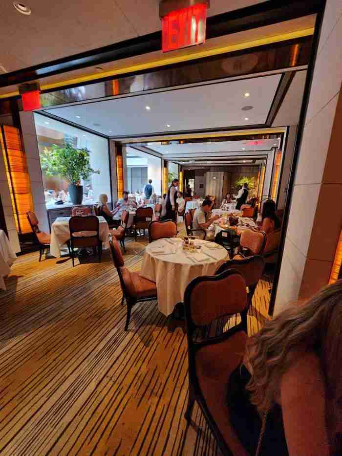 Opulent dining areas at The Mark Restaurant by Jean Georges & The Mark Bar. Photo by Sora Vernikoff
