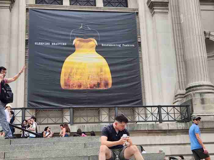 Approaching the entrance to see the Sleep Beauties: Reawakening Fashion exhibit at the Metropolitan Museum of Art in New York City. Photo by Sora Vernikoff